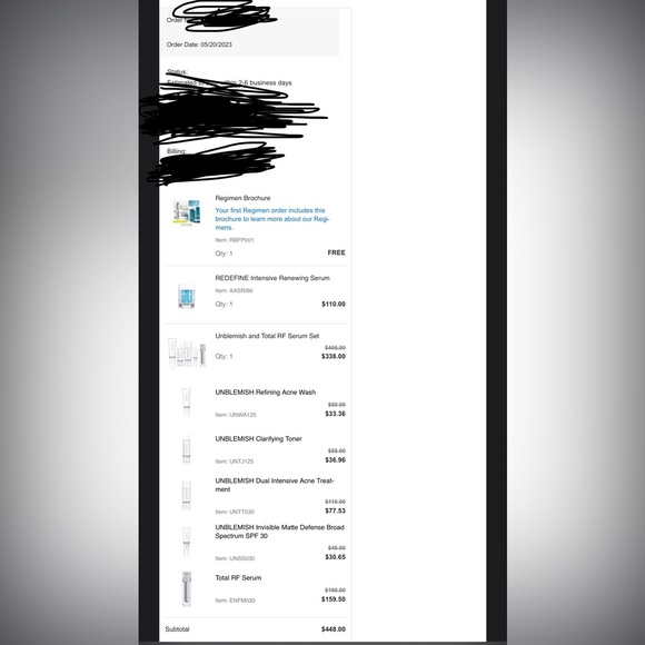 Rodan & Fields unblemish collection +Total RF & Redefine - Picture 2 of 2